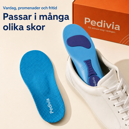 Pedivia Mjuka Steg – Skoinlägg