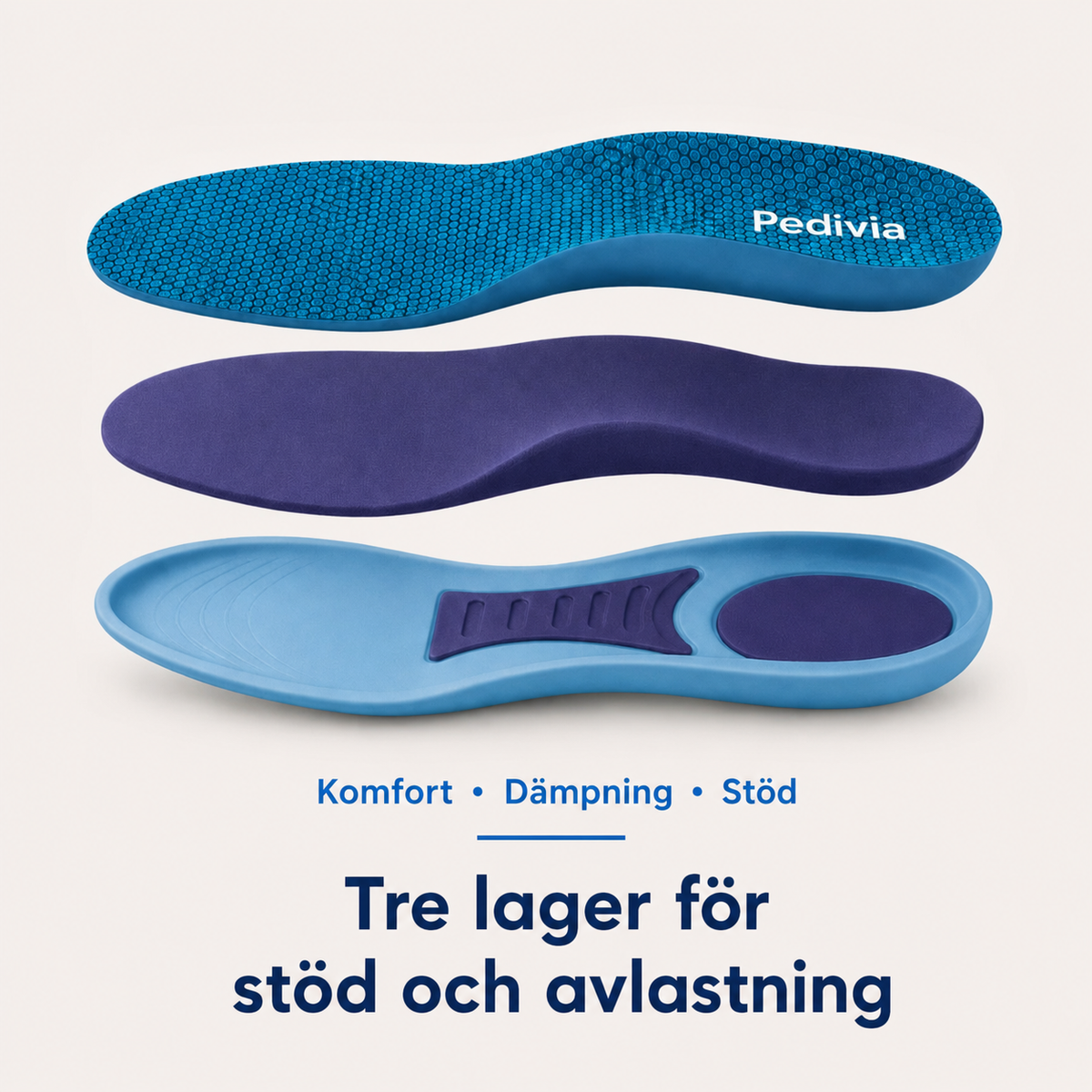 Pedivia Mjuka Steg – Skoinlägg